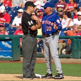 Terry Collins argues a call (Photo credit: Paul Hadsall)