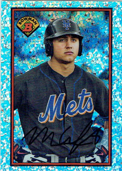 Michael Conforto's 2014 "1989 Bowman is Back" baseball card